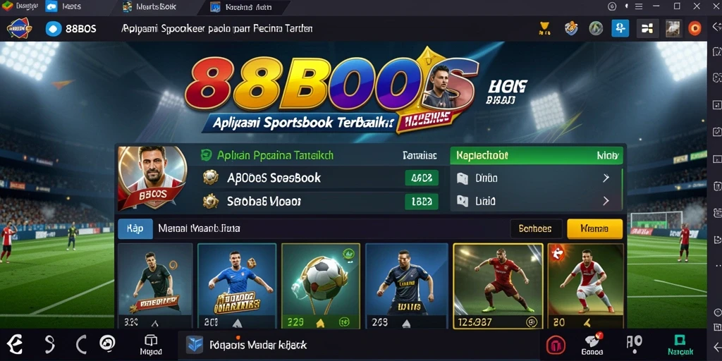Tampilan utama permainan Sportsbook 88BOS dengan berbagai pilihan taruhan.