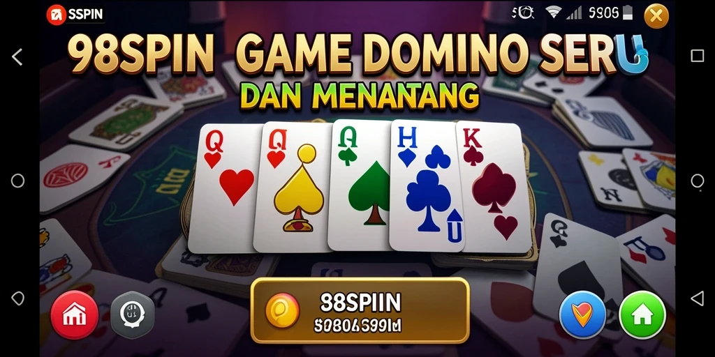 Tampilan gameplay seru dari game Domino 98SPIN.