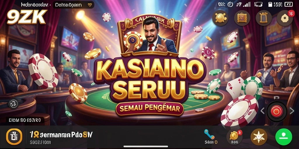 Tampilan menarik dari gameplay Kasino di 9ZK.