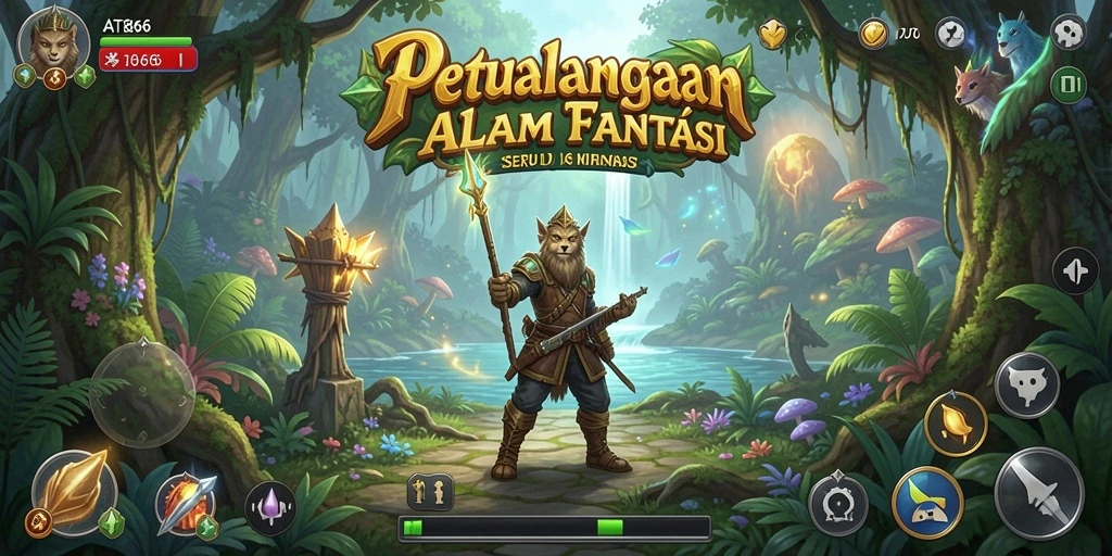 Tampilan gameplay menakjubkan dari AT866, menjelajahi dunia petualangan.