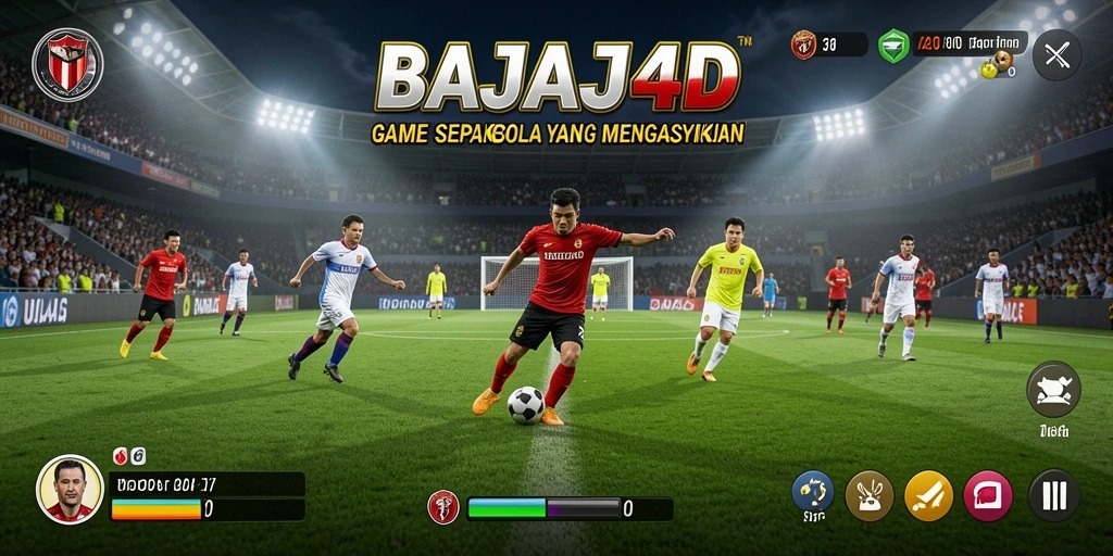 Tangkapan layar menampilkan aksi mendebarkan di lapangan sepak bola.