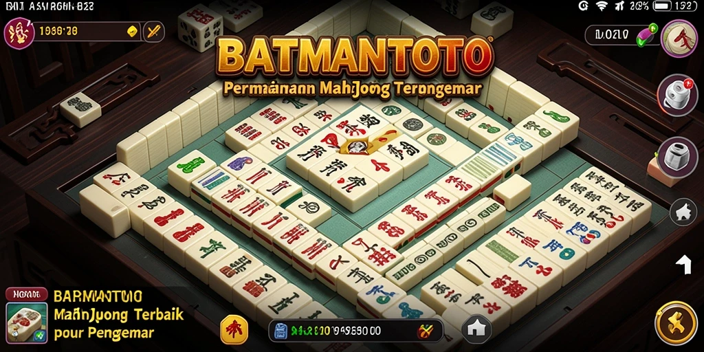Tampilan gameplay seru dari BATMANTOTO dengan desain Mahjong yang menawan.