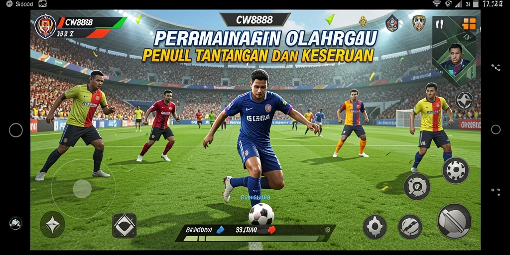 Tampilan menarik dari gameplay olahraga di CW8888.