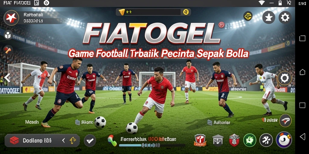Gameplay intens di lapangan sepak bola virtual FIATOGEL.