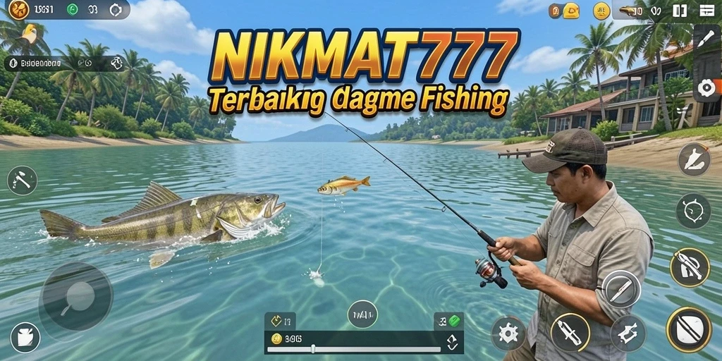 Screenshot gameplay NIKMAT777 menunjukkan aksi memancing yang seru dan menantang.