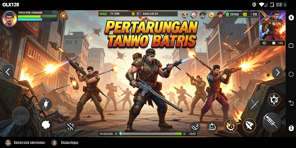 Tampilan aksi seru dalam permainan Fighting OLX128.