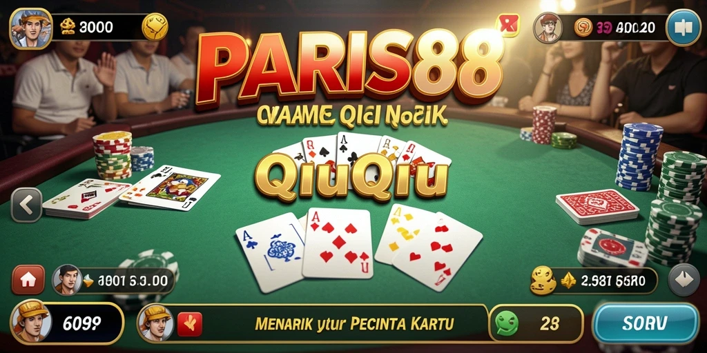 Screenshot gameplay QiuQiu yang seru dan interaktif.