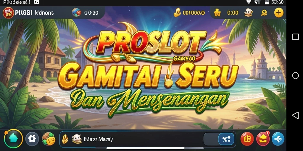 Screenshot gameplay PROSLOT menampilkan keseruan permainan slot yang menawan.