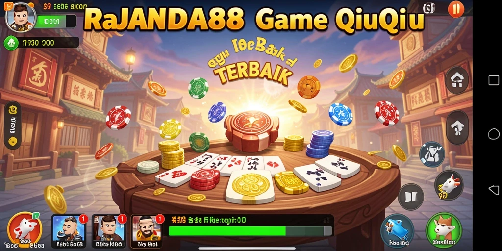 Tampilan utama gameplay QiuQiu yang menarik dan mendebarkan.