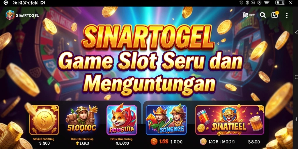 Tampilan gameplay yang menarik dan interaktif dari SINARTOGEL.