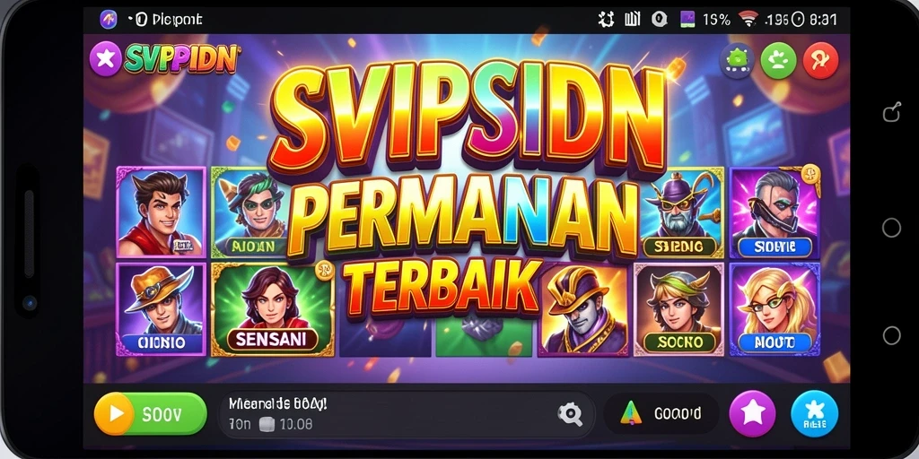Tampilan layar permainan Slot SVIPSIDN yang menarik dan interaktif.