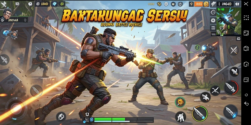Gameplay menarik dari game Battle Royale UNO4D.