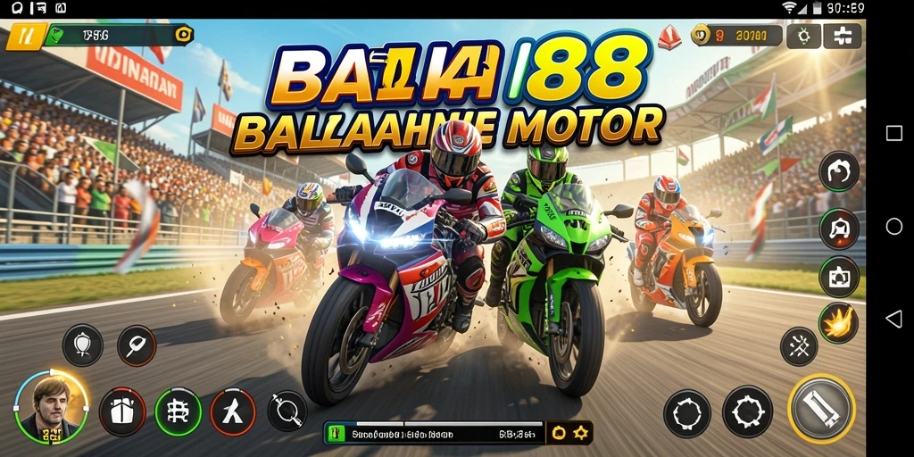 Gameplay balapan motor yang seru dan mendebarkan di WIN88.