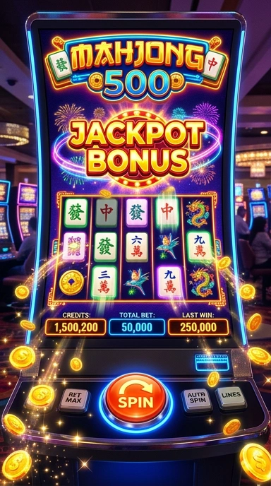 Tampilan antarmuka aplikasi mahjong500 yang menarik dan user-friendly.